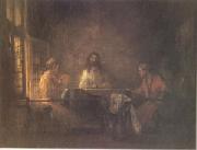 Rembrandt Peale The Pilgrims at Emmaus (mk05) oil